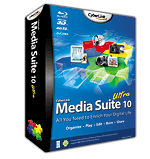 Media Suite 10, Tout Pour Enrichir Votre Vie Numérique. Vous pouvez Organiser, Lire, Éditer, Graver, Partager vos médias et lire les Blu-ray, Blu-ray 3D et DVD.