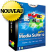 Media Suite 10, Tout Pour Enrichir Votre Vie Numérique. Vous pouvez Organiser, Lire, Éditer, Graver, Partager vos médias et lire les Blu-ray, Blu-ray 3D et DVD.