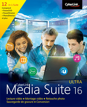 Media Suite 16 - La collection la plus complète de logiciels multimédias primés pour créer, lire, graver et convertir vos médias.